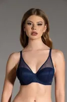 Balenli Desteksiz Fileli Sütyen New Bra 3024 Lacivert farklı açı