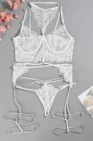 Beyaz Dantel Harnes Detaylı Seksi İç Çamaşırı Bella Notte 16018 Beyaz görsel 6