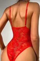Kırmızı Dantel Özel Tasarım Bella Notte Babydoll 15072 Kırmızı görsel 5