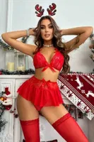 Etekli Yüksek Bel Sırtı Çapraz Askılı Yılbaşı Kostüm Bella Notte 16048 farklı açı