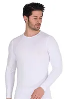 Erkek Uzun Kollu Atlet Fanila Berrak 1040 Beyaz detay görünüm