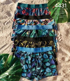 Berrak Dijital Baskı Erkek Boxer Berrak 4431 - Alternatif Görünüm