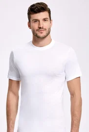 İlke Beyaz %100 Pamuk 0 Yaka Fanila İlke 1004