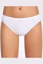 Beyaz %100 Pamuk Ribana Fiyonklu Bikini 12li Paket İlke 267