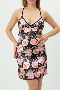 Phevos Çiçek Desenli Gecelik Phevos 012-002240 - Alternatif Görünüm