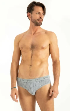 Q-En Cotton Baskılı 3 Lü Slip Q-En 523 - Alternatif Görünüm