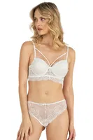 Dantelli Bralet Boş Cup Sütyen Takım Fabony 4211 Ekru farklı açı