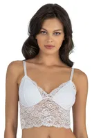 Dantelli Bralet Sütyen Fabony 1120 Beyaz