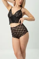 Dantelli Fantezi Şortlu Bralet Takım DoReMi 002-001287 Siyah görsel 6