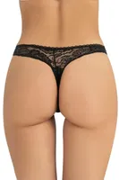 Dantelli String Külot Fabony 1200 Siyah görsel 4