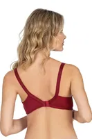 Dantelli Toparlayıcı Sütyen Fabony 3200 Bordo görsel 4