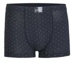 Desenli Likrali Boxer İlke 1601 Siyah