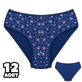 Dondeza Çiçek Desenli Bayan Külot 12Li Dondeza 201-140