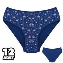 Dondeza Çiçek Desenli Bayan Külot 12Li Dondeza 201-140