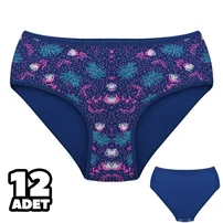 Dondeza Lacivert Bayan Yüksek Bel Külot 12Li Dondeza 201-141