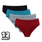 Beli Sur Dantel 12li Kadın Külot Dondeza 2010 Siyah