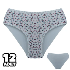 Dondeza İnce Desenli Bayan Bato Külot 12Li Dondeza 301-155