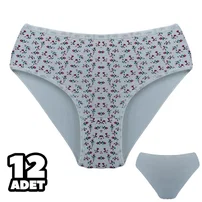 Dondeza İnce Desenli Bayan Bato Külot 12Li Dondeza 301-155