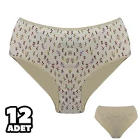 Dondeza Ten Rek Desenli Bayan Battal Bato Külot 12Li Dondeza 601-21