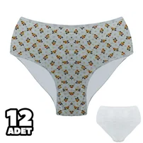 Dondeza Battal Beden Bato kadın Külot 12Li Dondeza 601-37