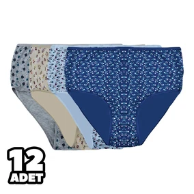 Dondeza 12Li Karışık Desenli Bayan Bato Külot Dondeza 615 - Alternatif Görünüm