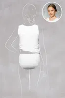 Kız Çocuk Slip  Doreanse 310 Beyaz detay görünüm
