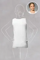 Kız Çocuk Atlet  Doreanse 350 Beyaz detay görünüm