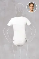 Kız Çocuk Body Suit Doreanse 460 Beyaz detay görünüm