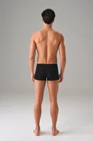 Likralı Pamuklu Erkek Dikişsiz Mini Paça Boxer Doreanse 1749 Siyah görsel 4