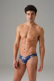 Doreanse Doreanse Erkek Mavi Tavşan Baskılı Slip 1203