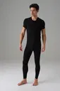 Doreanse Erkek Siyah Viloft Kısa Kol Termal T-Shirt 2872