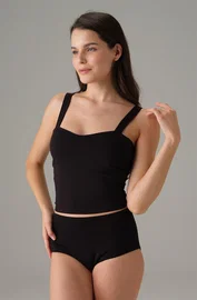 Doreanse Doreanse Kadın Kalp Yaka Askılı Crop Atlet 9402