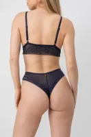 DoReMi Dolgusuz Hazel Dantel Bralet Takım 002-001603 Lacivert farklı açı