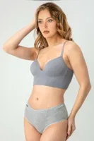 DoReMi Seamless Bralet 002-015286 Gri görsel 4