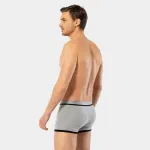Likralı 2Li Biyeli Erkek Boxer Cacharel 1322/Siyah-Gri Siyah & Gri farklı açı