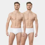 Düz Klasik Erkek Slip 2Li Paket Türen 111 Beyaz