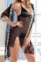 Gecelik ve Sabahlık 3'lü Set Miorre 011-008006 Siyah görsel 4