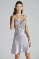 Gelin Çeyiz Seti Güpürlü 6Lı Saten Takım Pierre Cardin 6625 Mor görsel 27
