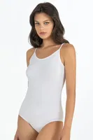 İnce Askılı Çıtçıtlı Body Fabony 1180 Beyaz