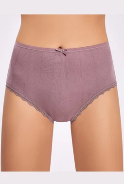 İlke Renkli Kalp Desenli (Jakarlı) Dantelli Bato %100 Pamuk İlke 286