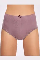 Renkli Kalp Desenli (Jakarlı) Dantelli Bato %100 Pamuk İlke 286 Vişne