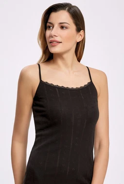 İlke Jakarli Transferli Ribana İp Askılı Atlet İlke 2023 - Alternatif Görünüm