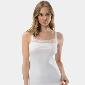 Türen Dantelli Askılı Kare Yaka Kaşkorse 2Li Pamuklu Atlet Türen 200