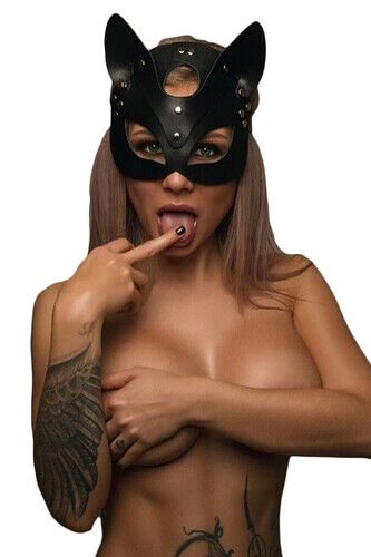 Fantazi Deri Harness Maske MissisX 9042