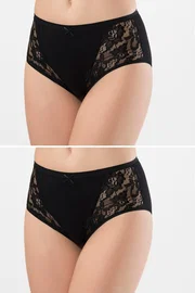 Türen Likralı Dantelli Yüksek Bel 2Li Kadın Külot Türen 279