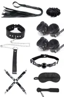 Deri 10Lu Fantezi Harness Aksesuar Seti MissisX 90001 Siyah