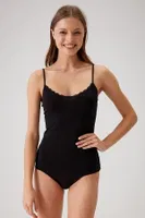 Kadın Siyah Ince Askılı Dantelli Pamuklu Atlet Pierre Cardin 1024 Siyah farklı açı