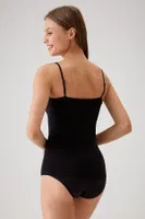 Kadın Siyah Ince Askılı Dantelli Pamuklu Atlet Pierre Cardin 1024 Siyah görsel 4