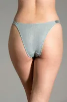Kenarları Taş İşlemeli Slip Külot String New Bra 9018K Petrol görsel 4