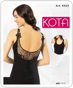 Modelli Bayan Atlet Kota 6422 Siyah detay görünüm